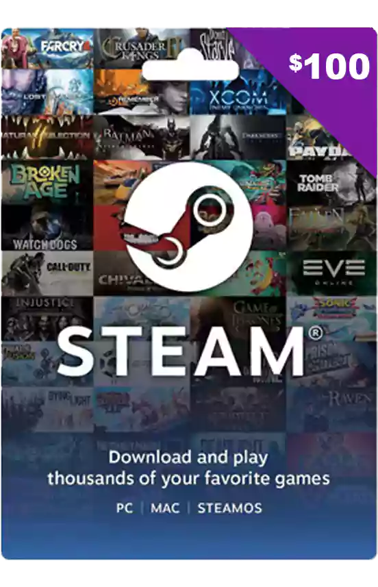 $100 Steam Gift Card