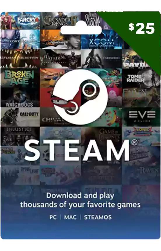 $25 Steam Gift Card