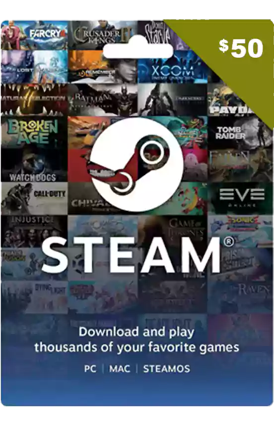 $50 Steam Gift Card