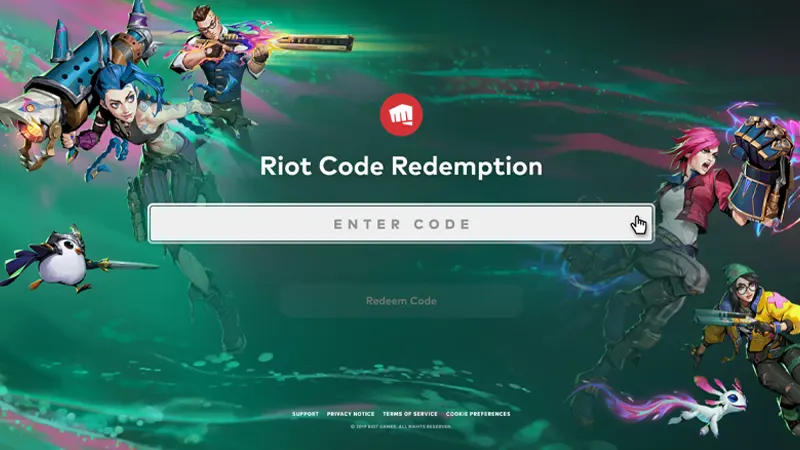 League of Legends redeem codes