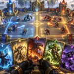 Clash Royale deck guide with fantasy battle cards and strategic arena