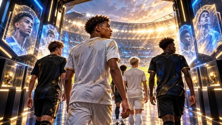 FC 27 Future Stars young football talents entering stadium